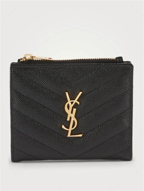 YSL zipped card holder